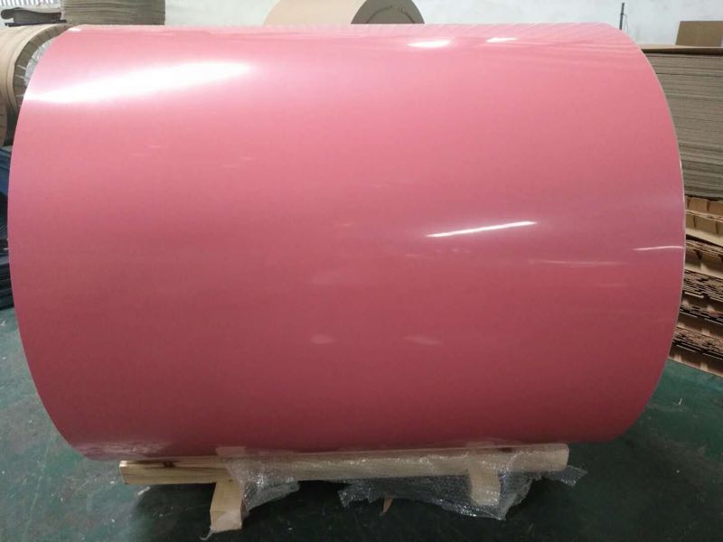PVDF pink color aluminum coil