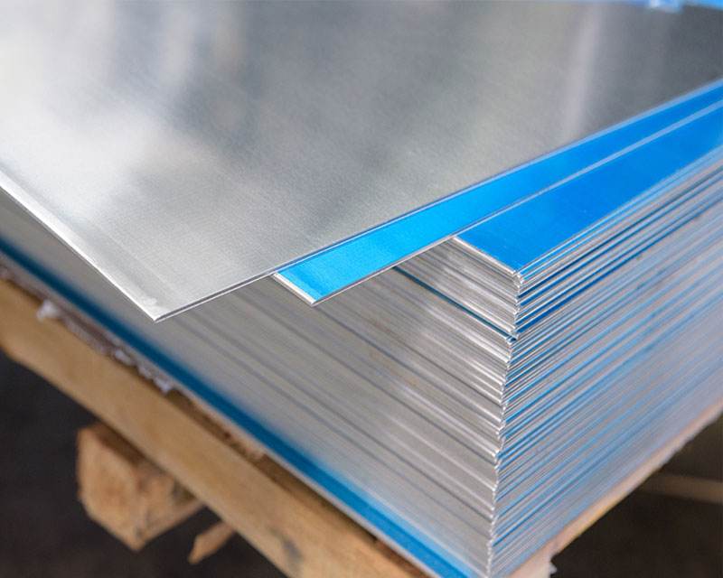 Mill finish aluminum sheet